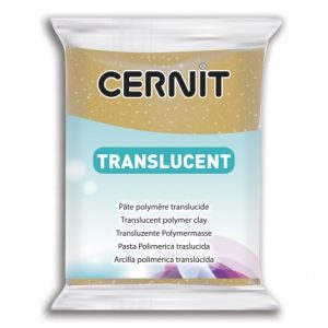 050 Gold Glitter Translucent 56g - Πολυμερικός Πηλός Cernit