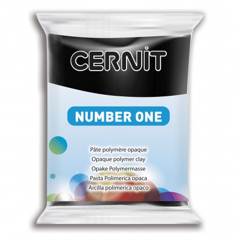 100 Black 56g - Πολυμερικός Πηλός Cernit