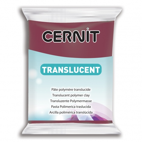 411 Bordeaux Translucent 56g - Πολυμερικός Πηλός Cernit