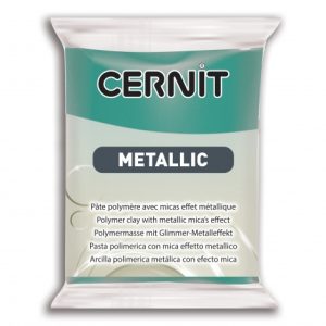 676 Turquoise Green Metallic 56g - Πολυμερικός Πηλός Cernit